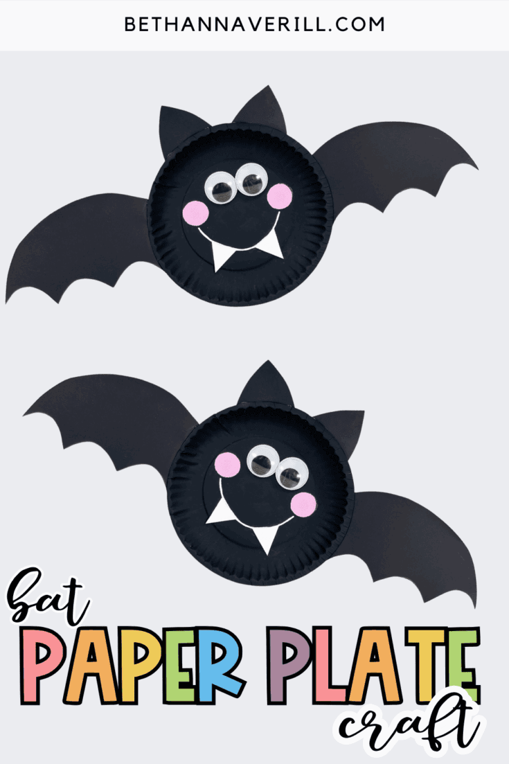 bat paper plate craft