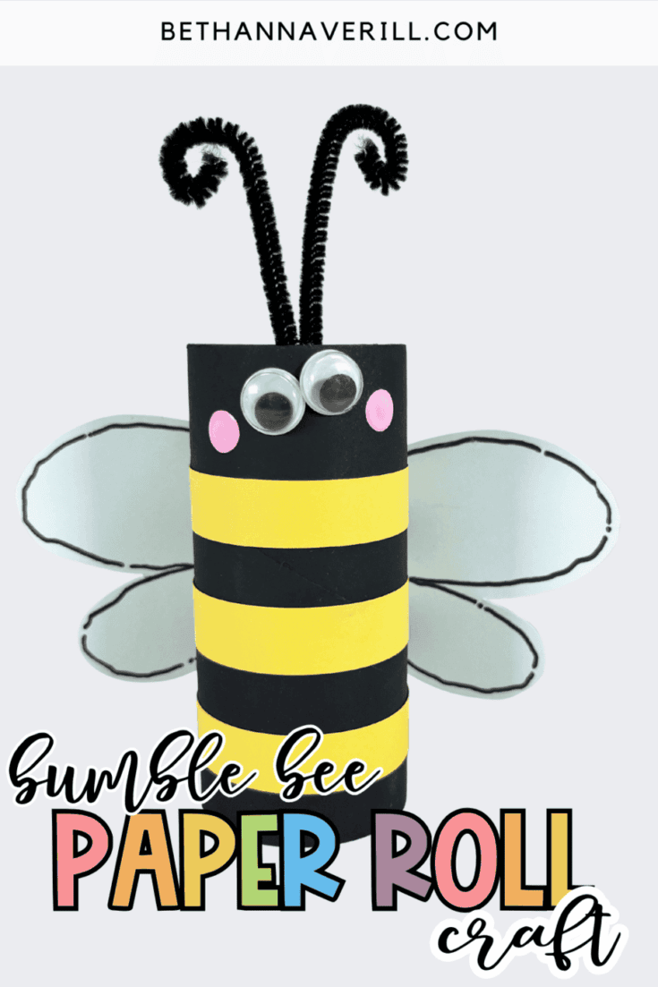 bee paper roll craft