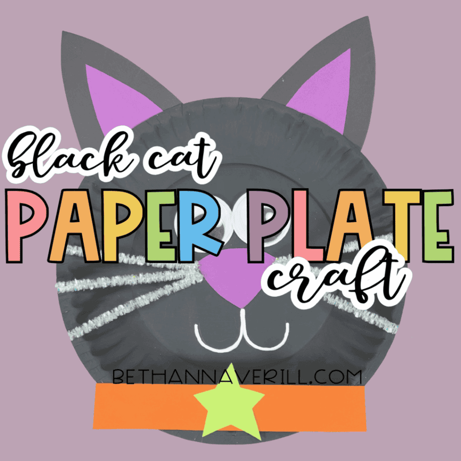Black Cat Paper Plate Craft