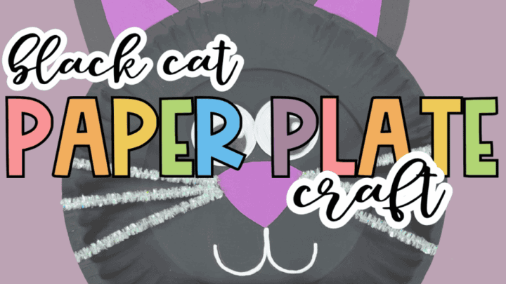 Black Cat Paper Plate Craft