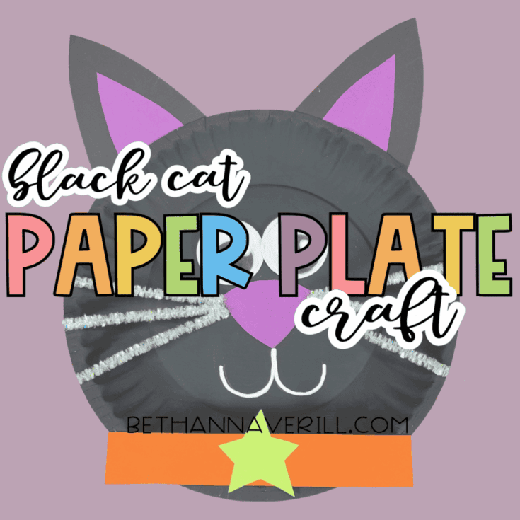 Black Cat Paper Plate Craft