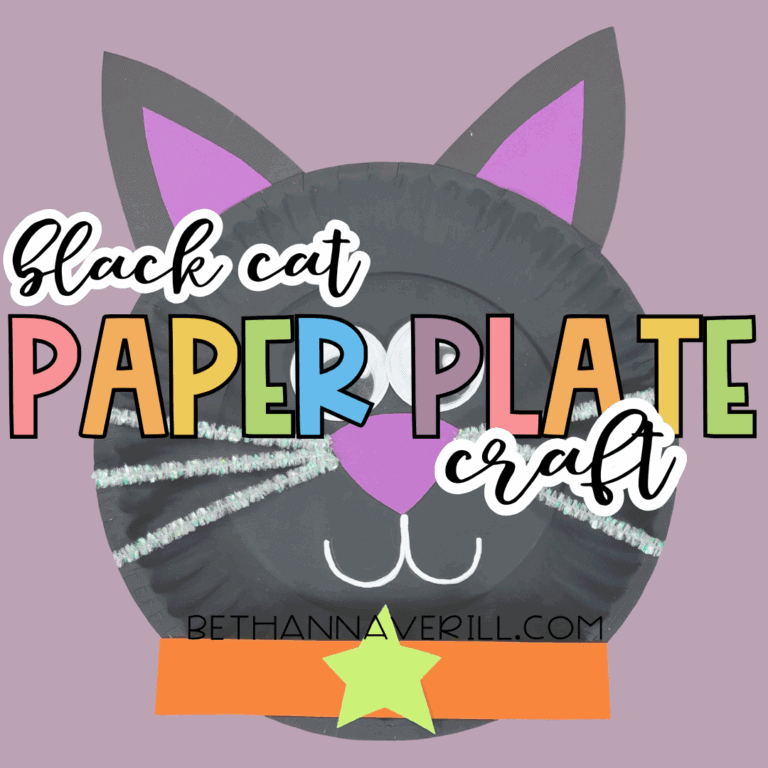 Black Cat Paper Plate Craft