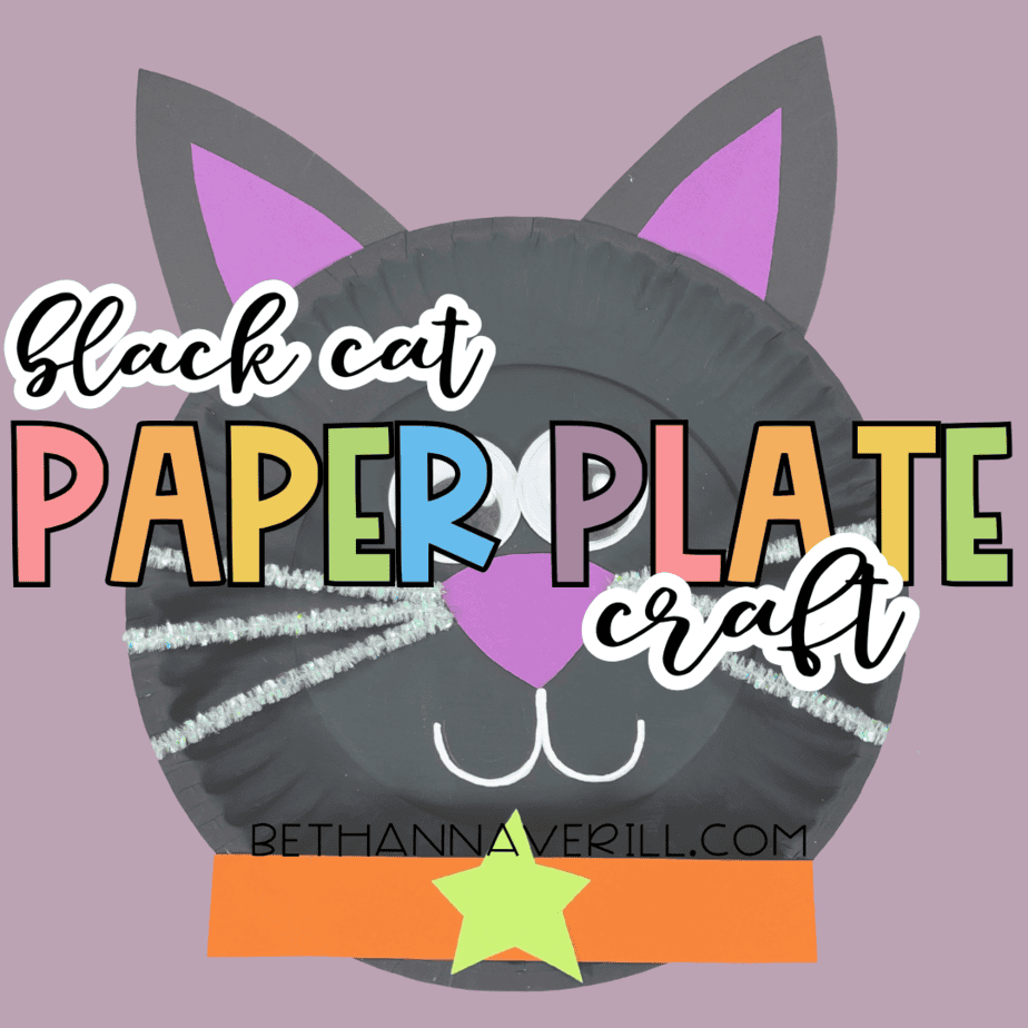 Black Cat Paper Plate Craft