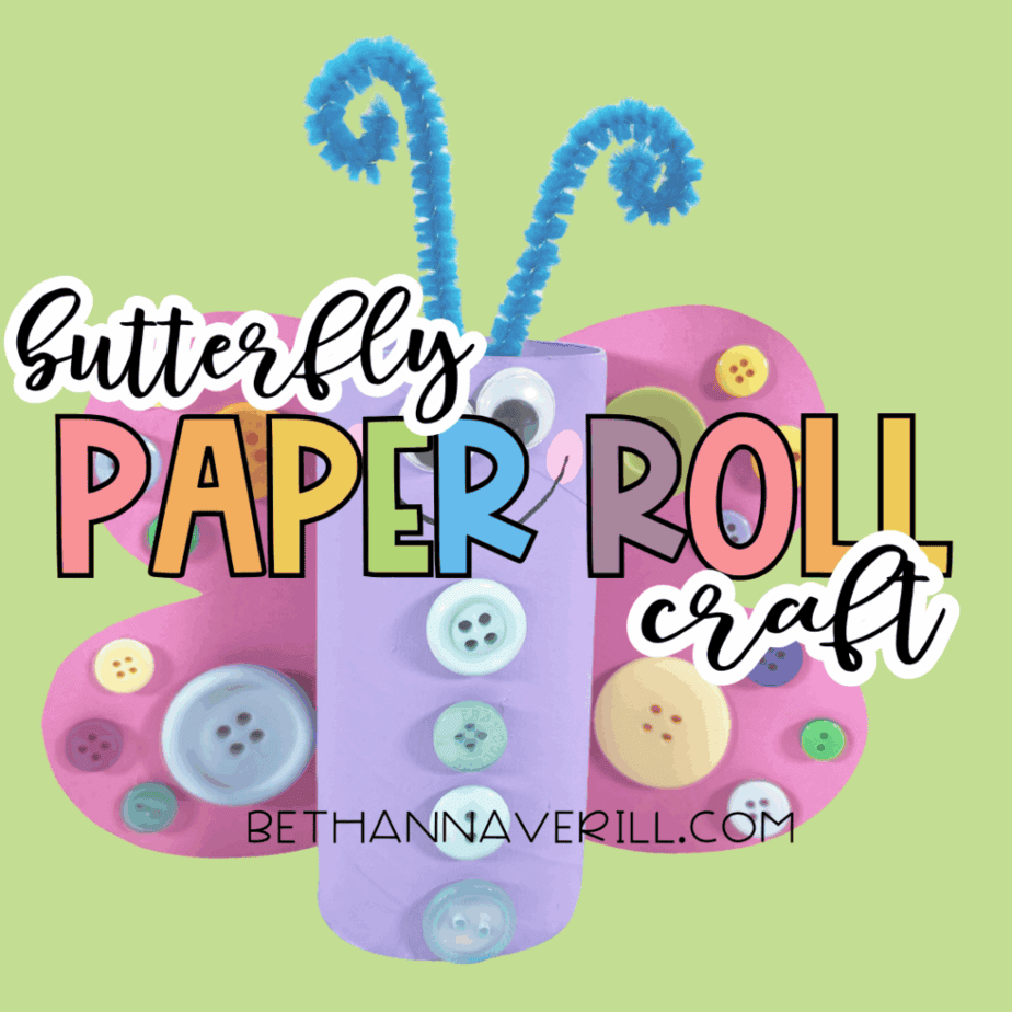 Toilet Paper Roll Butterfly Craft