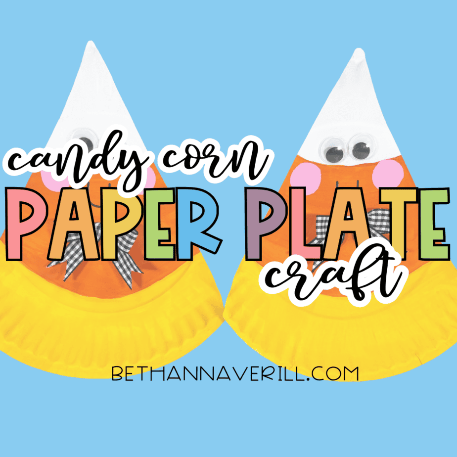 Candy Corn Paper Plate Craft