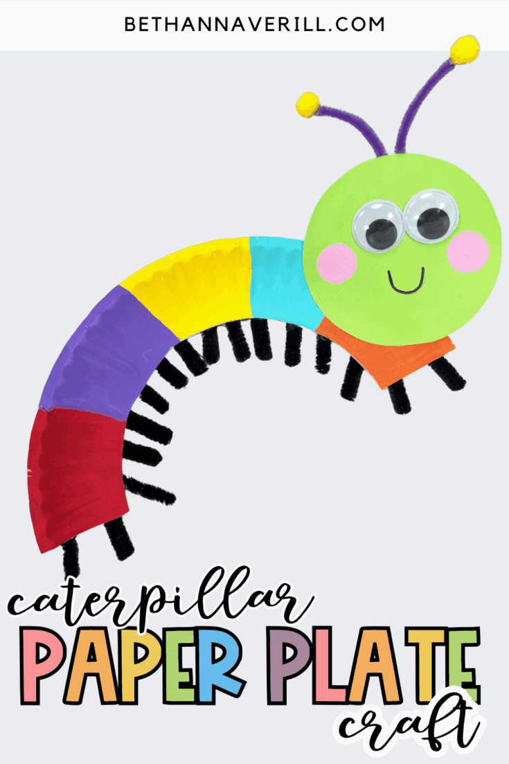 paper plate caterpillar craft