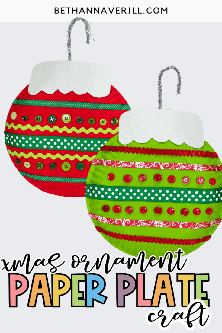 paper plate christmas ornament crafts