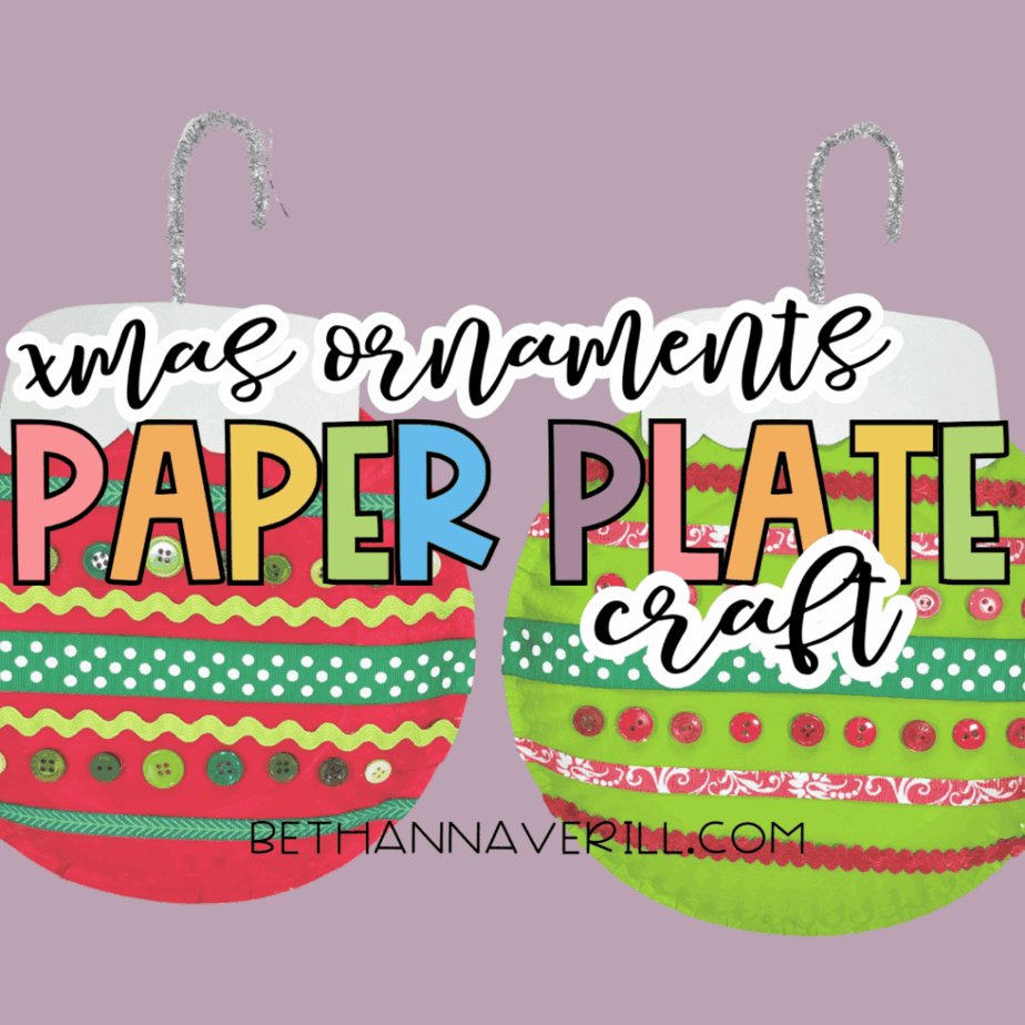 Paper Plate Christmas Ornament Craft