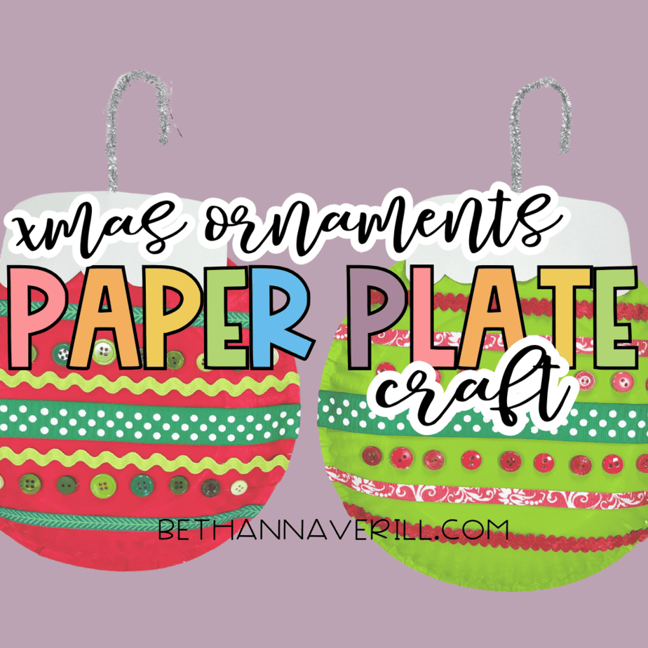 Paper Plate Christmas Ornament Craft