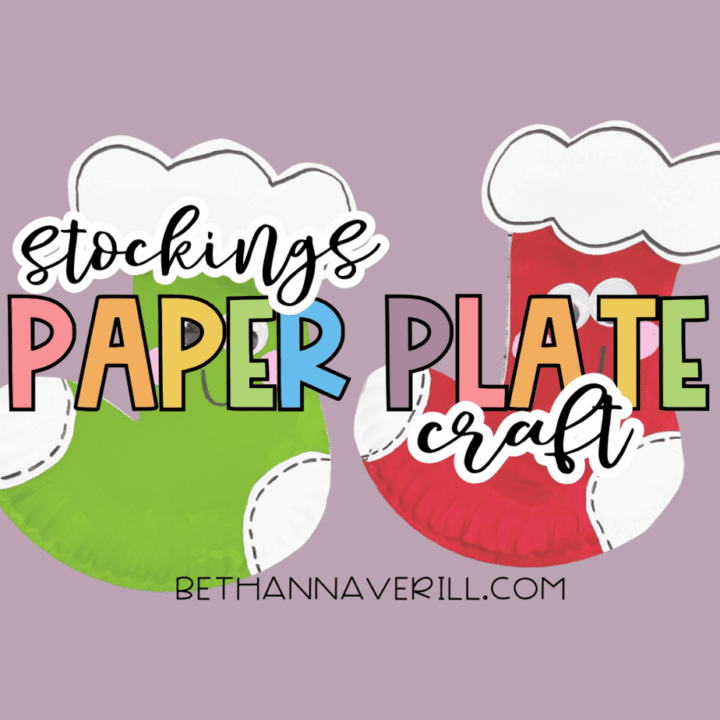 Christmas Stockings Paper Plate Craft