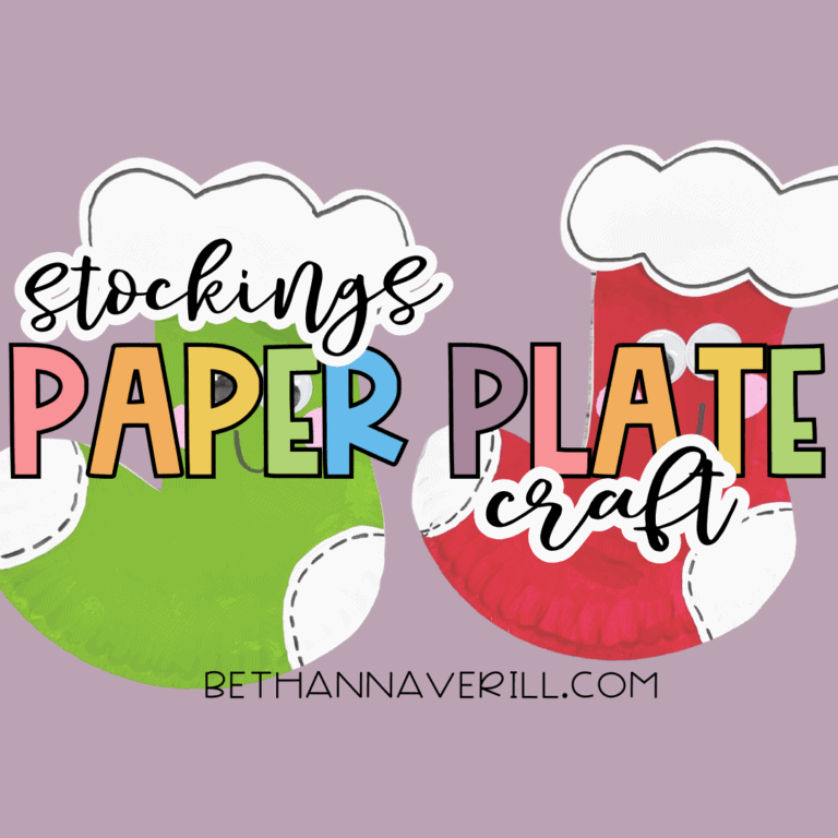 Christmas Stockings Paper Plate Craft