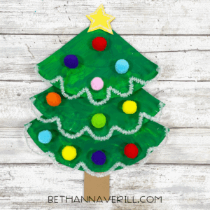 Paper Plate Christmas Tree Craft | Beth Ann Averill