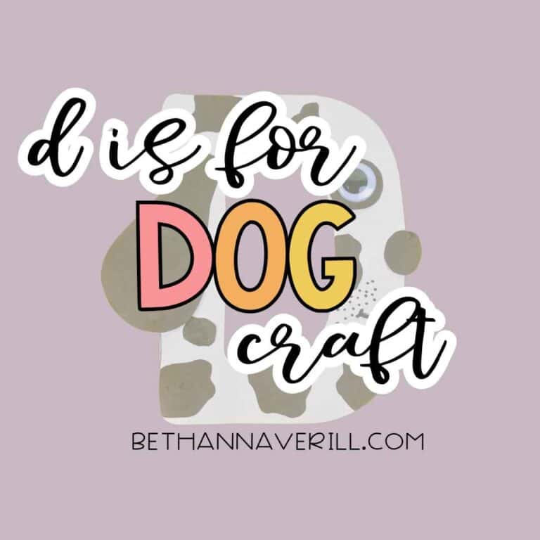 D is for Dog Craft for Preschoolers