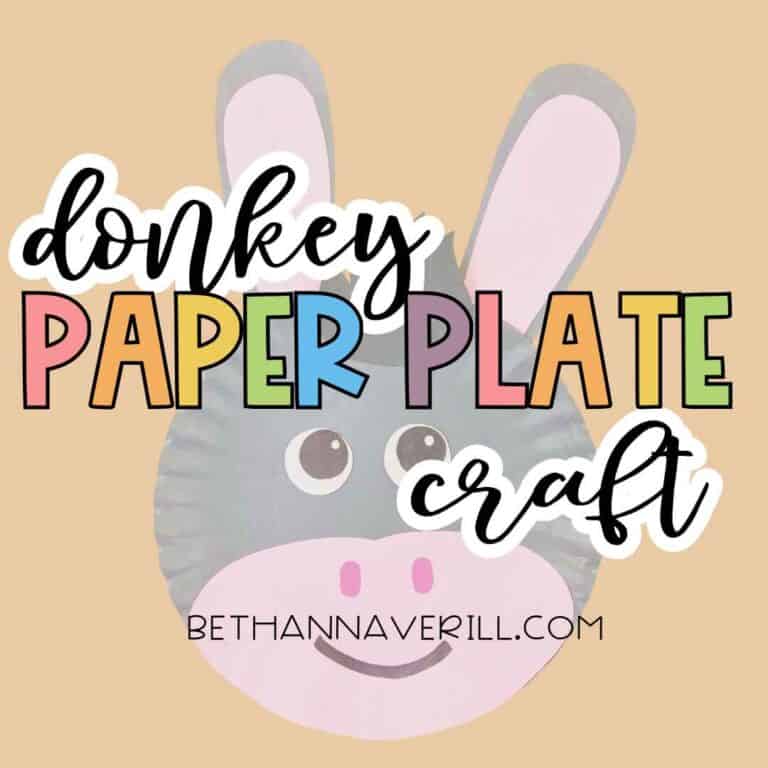 Donkey Paper Plate Craft for Preschoolers