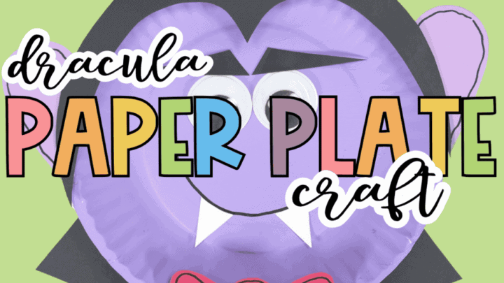 Dracula Paper Plate Craft