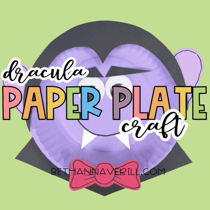Dracula Paper Plate Craft