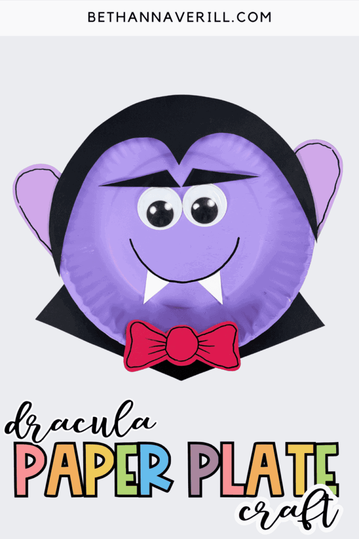 dracula paper plate craft