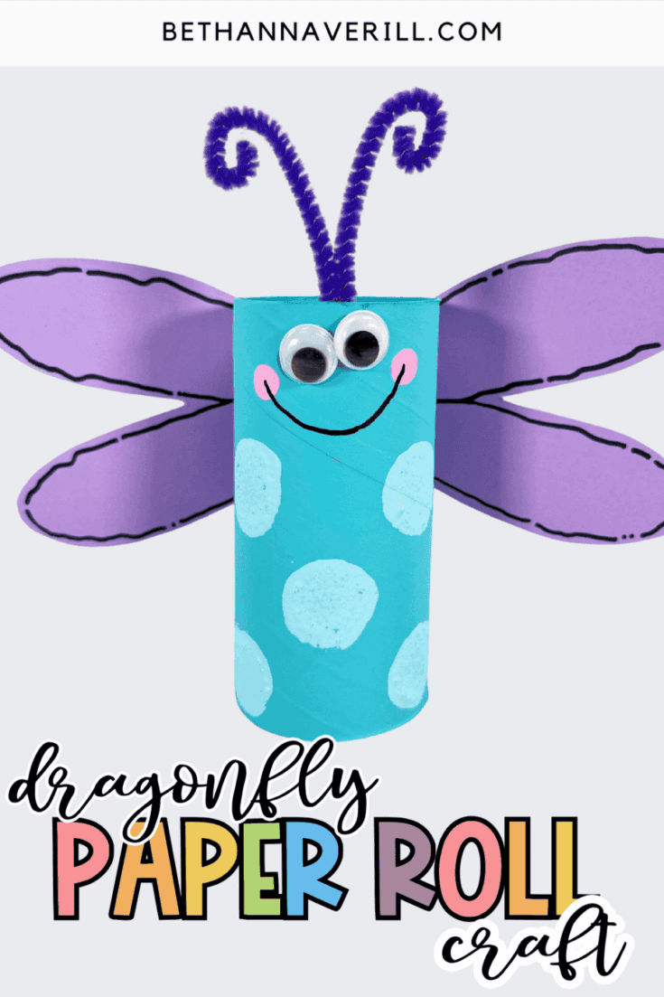 dragonfly paper roll craft