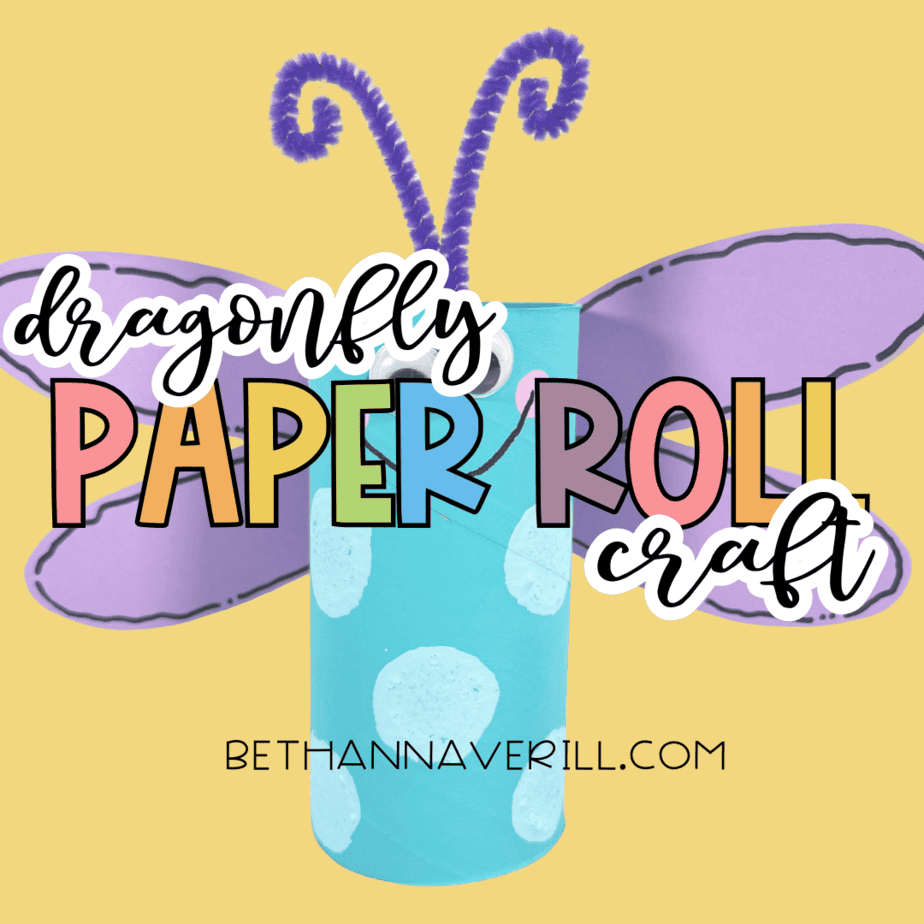 Dragonfly Paper Roll Craft