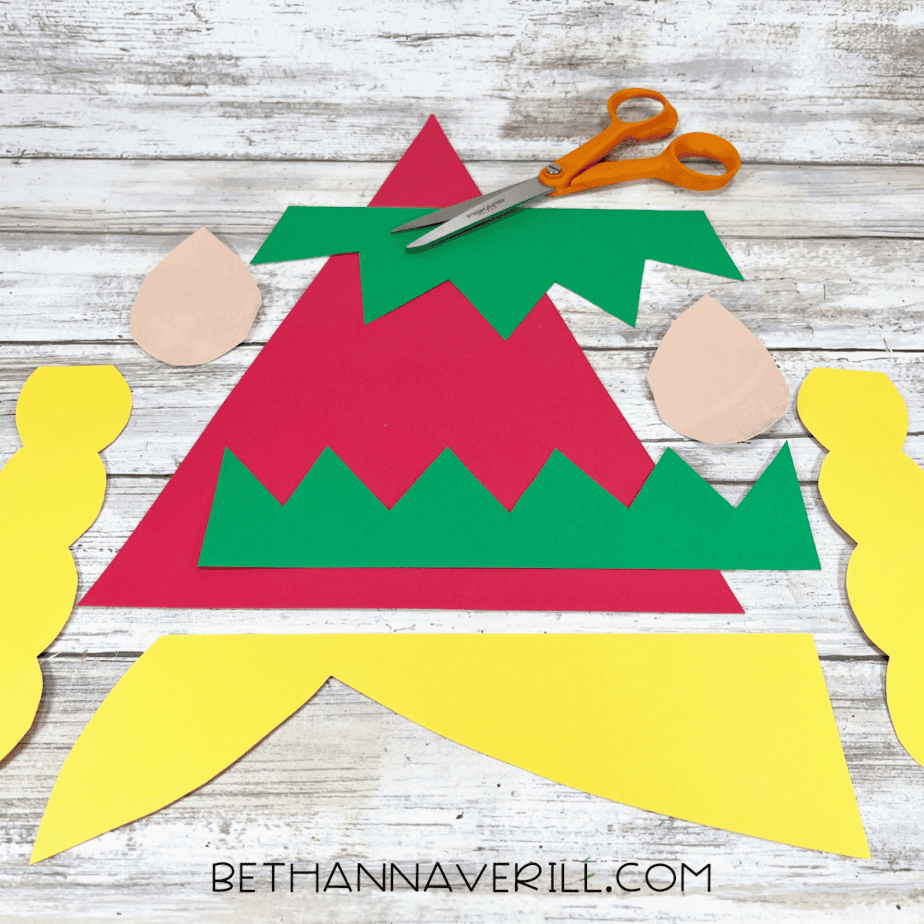 elf pieces cut out
