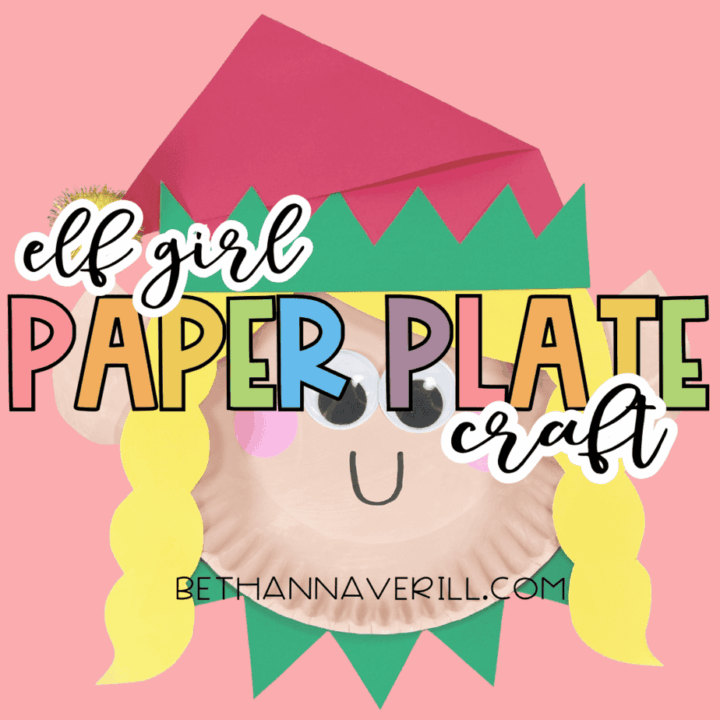 Elf Girl Paper Plate Craft
