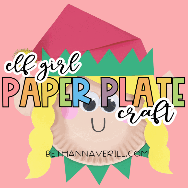 Elf Girl Paper Plate Craft