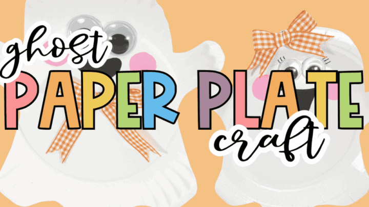 Friendly Paper Plate Ghost Craft