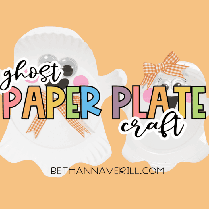 Friendly Paper Plate Ghost Craft