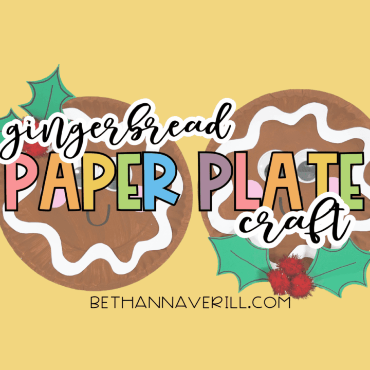Gingerbread Paper Plate Craft