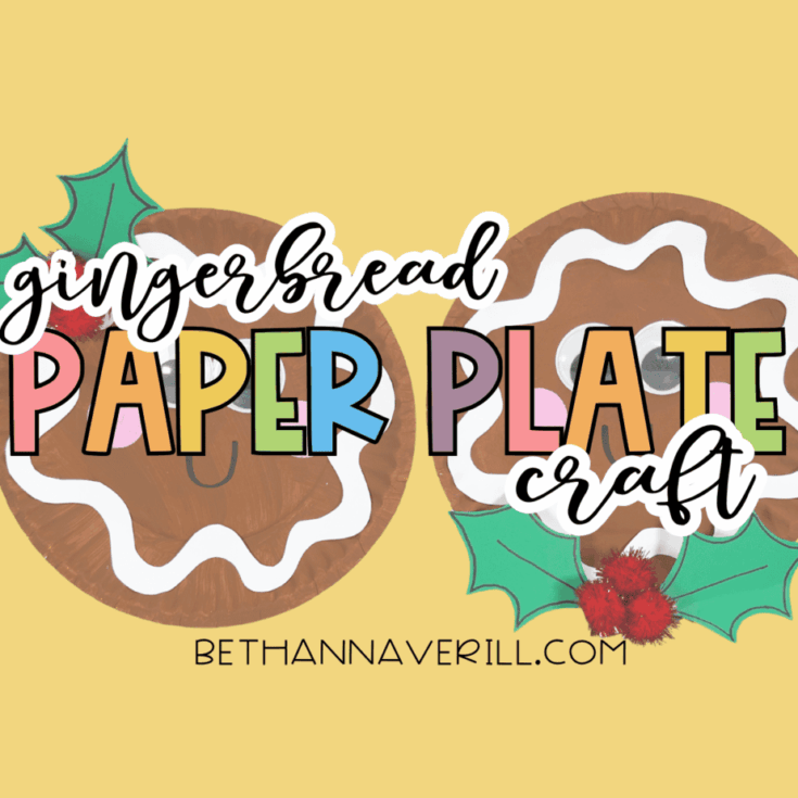 Gingerbread Paper Plate Craft