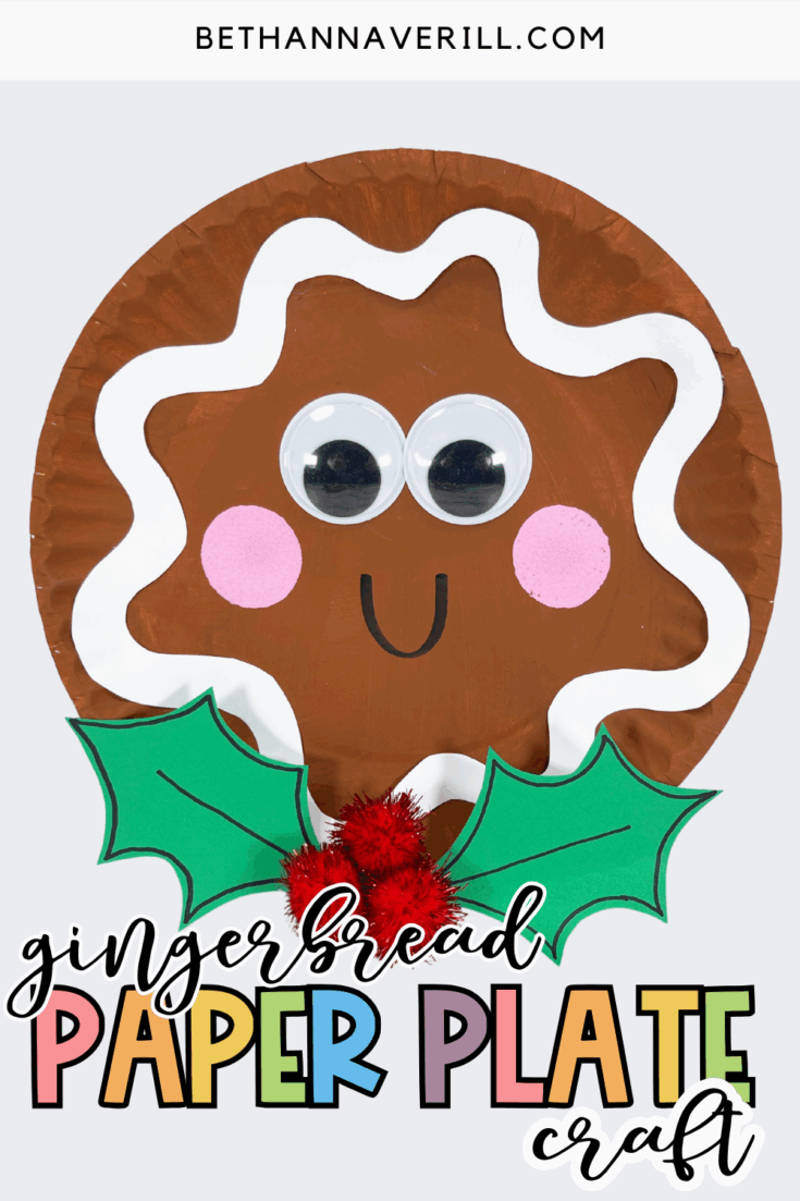 paper plate gingerbread craft