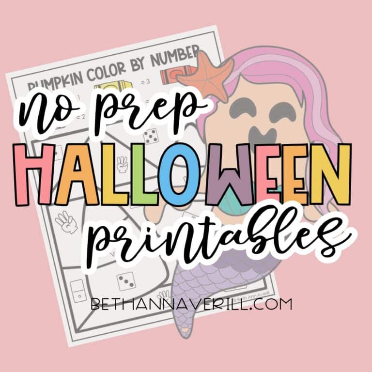 7+ Delightful Halloween Preschool Printables That Are Actually No-Prep