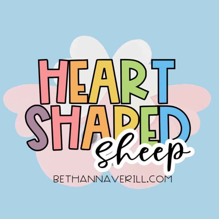 Valentine’s Day Sheep Craft
