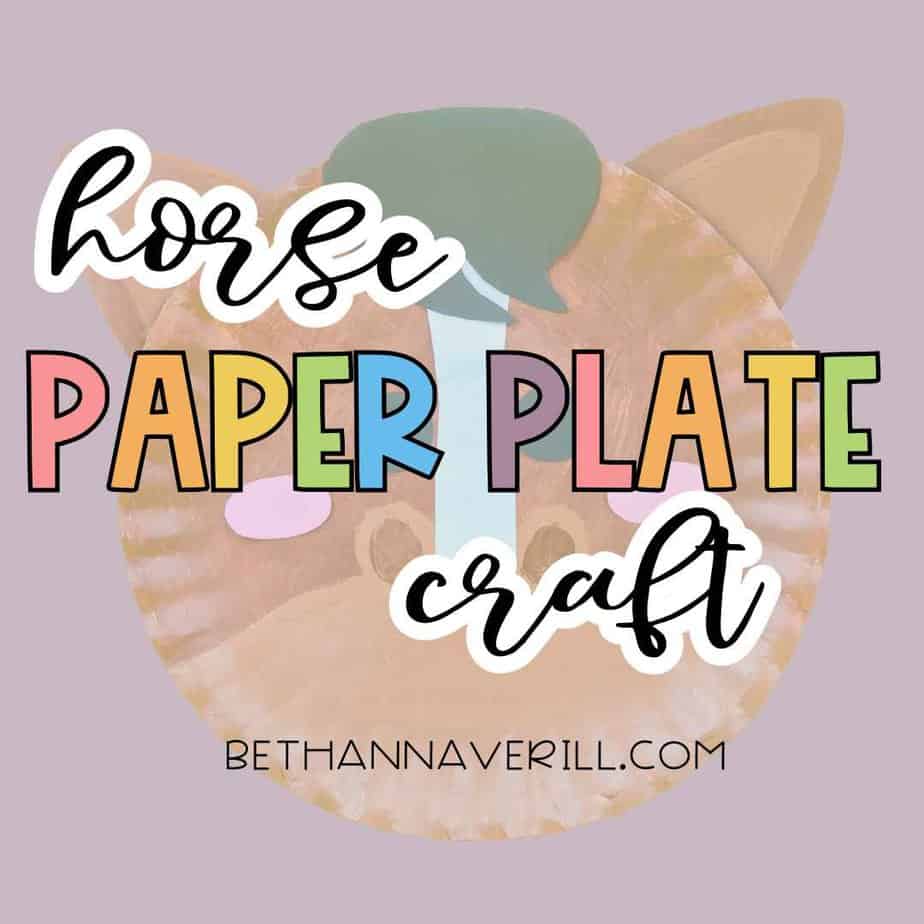 Paper Plate Horse Craft