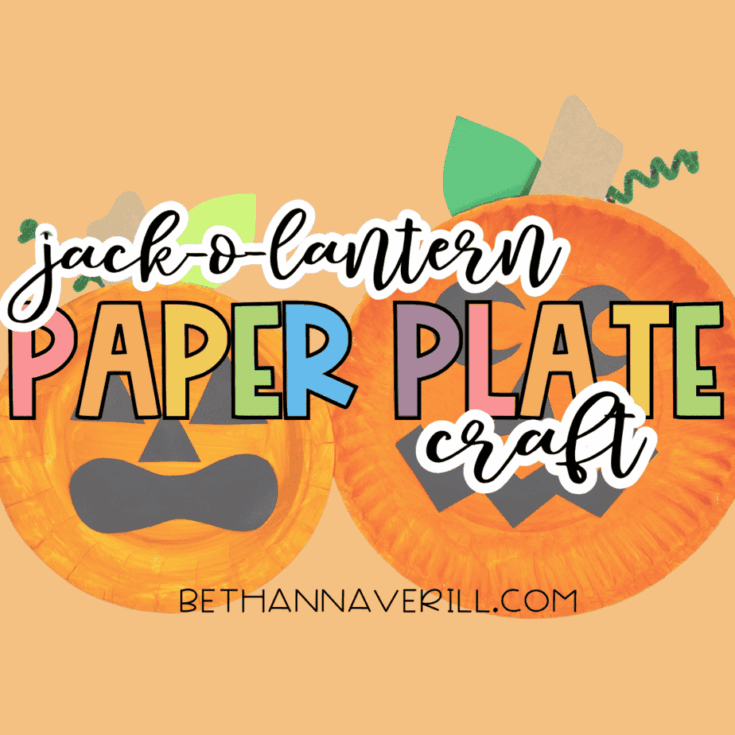 Paper Plate Jack-o-Lantern Craft