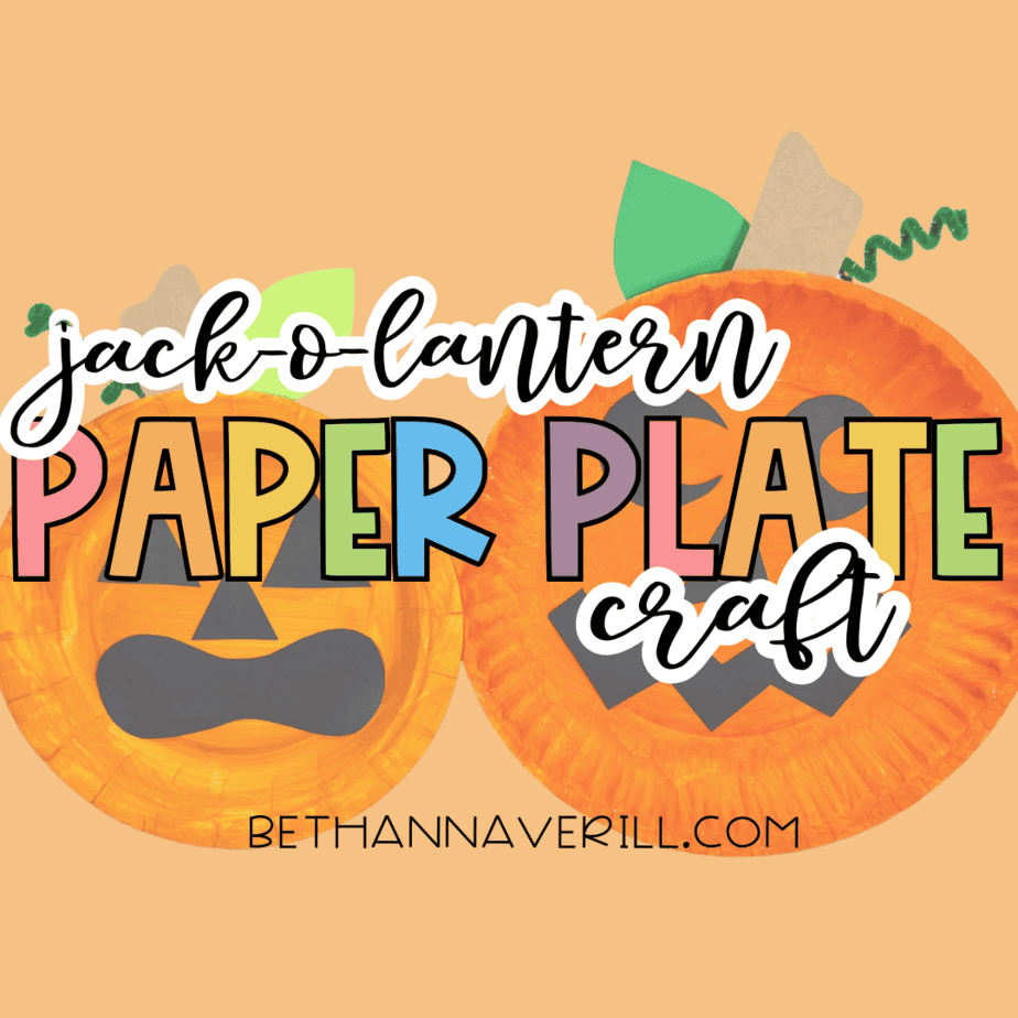 Paper Plate Jack-o-Lantern Craft