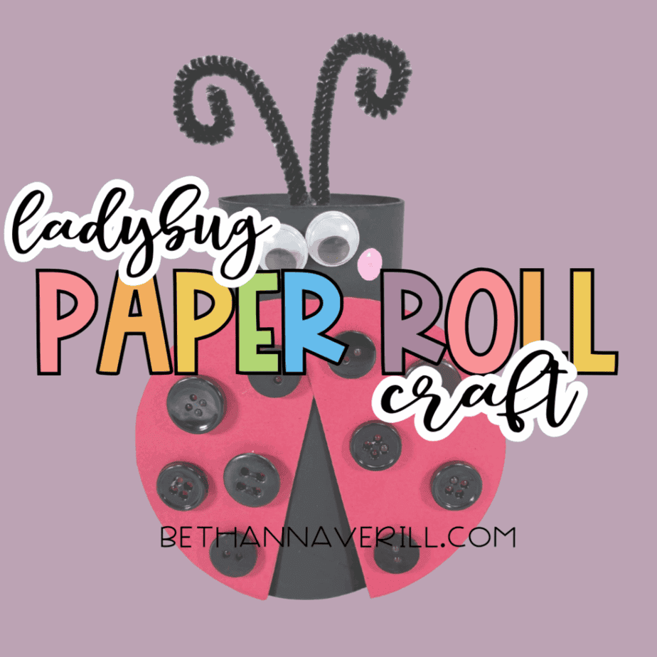 Ladybug Paper Roll Craft