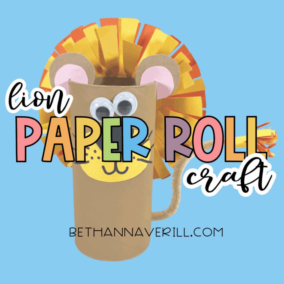 Lion Paper Roll Craft