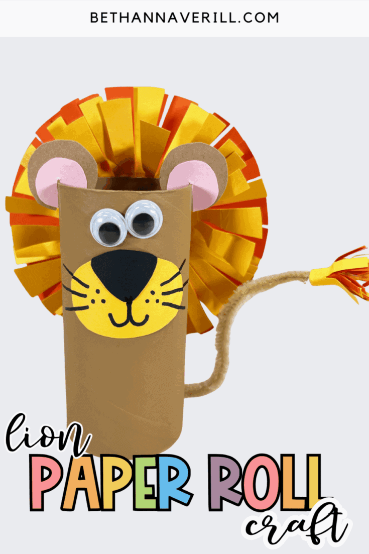 paper roll lion craft
