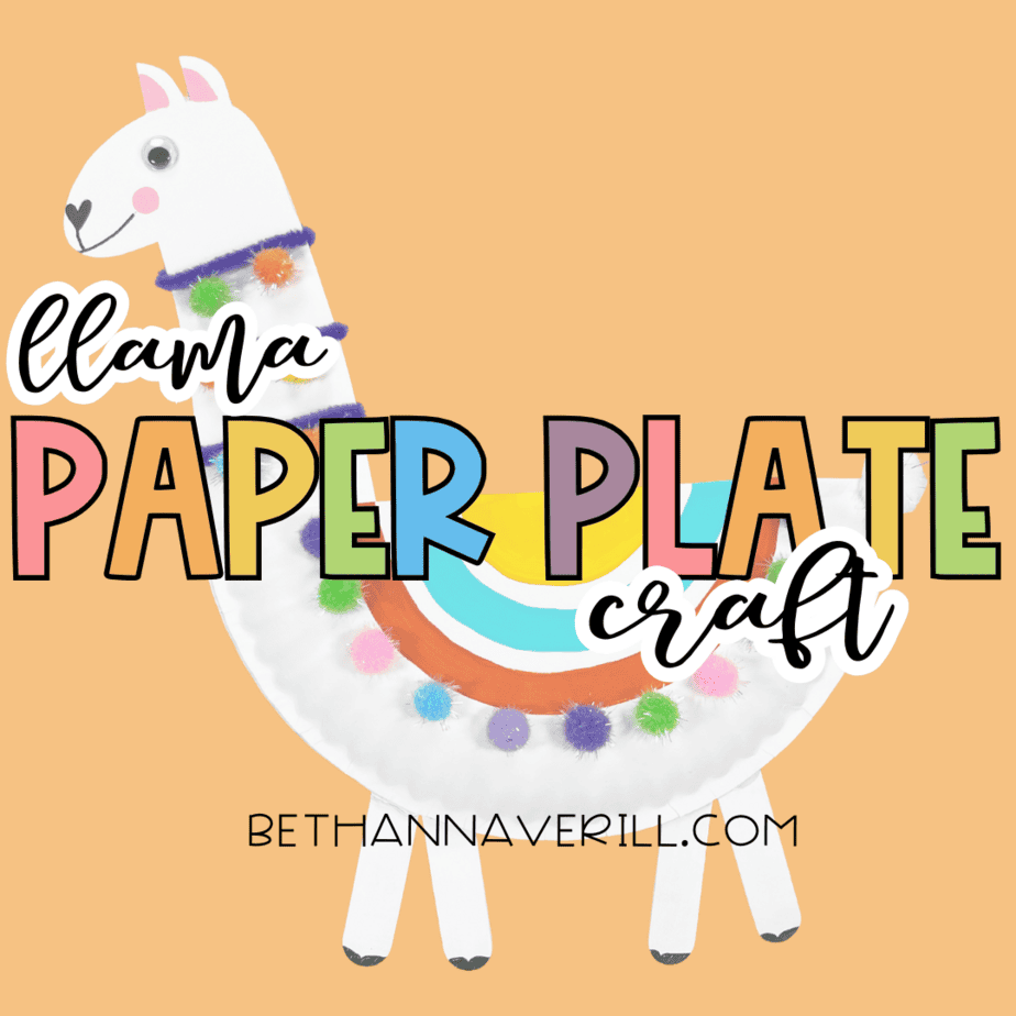 Llama Paper Plate Craft