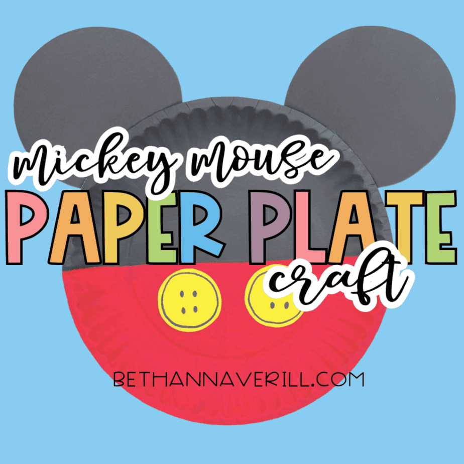 Mickey Mouse Paper Plate Craft