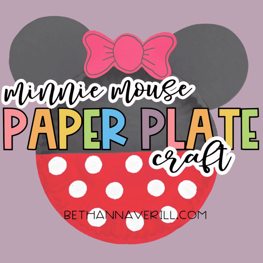 Minnie Mouse Paper Plate Craft