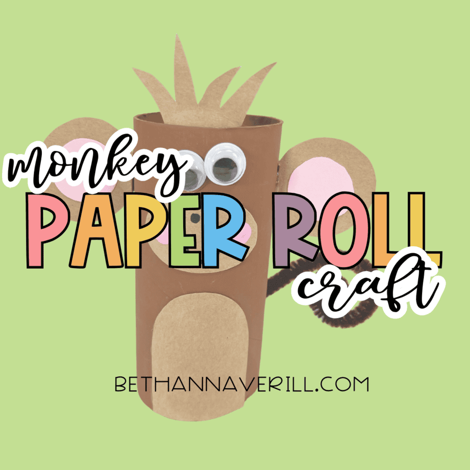 Monkey Paper Roll Craft