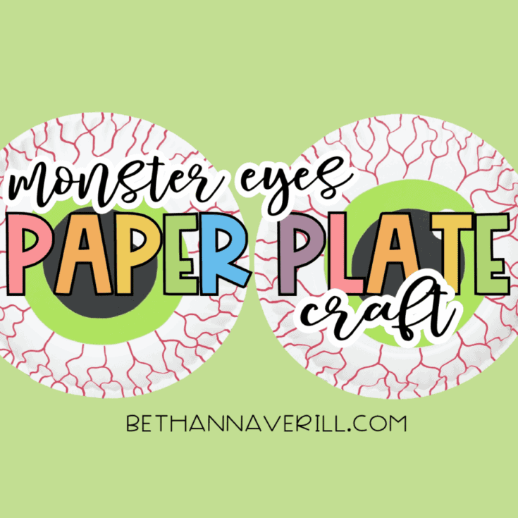 Monster Eyes Paper Plate Craft