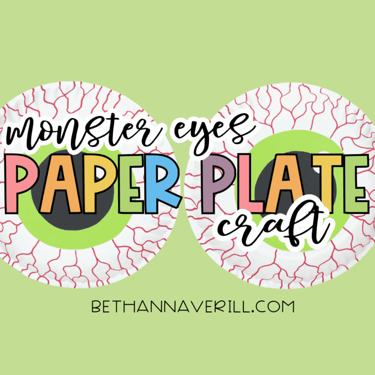 Monster Eyes Paper Plate Craft