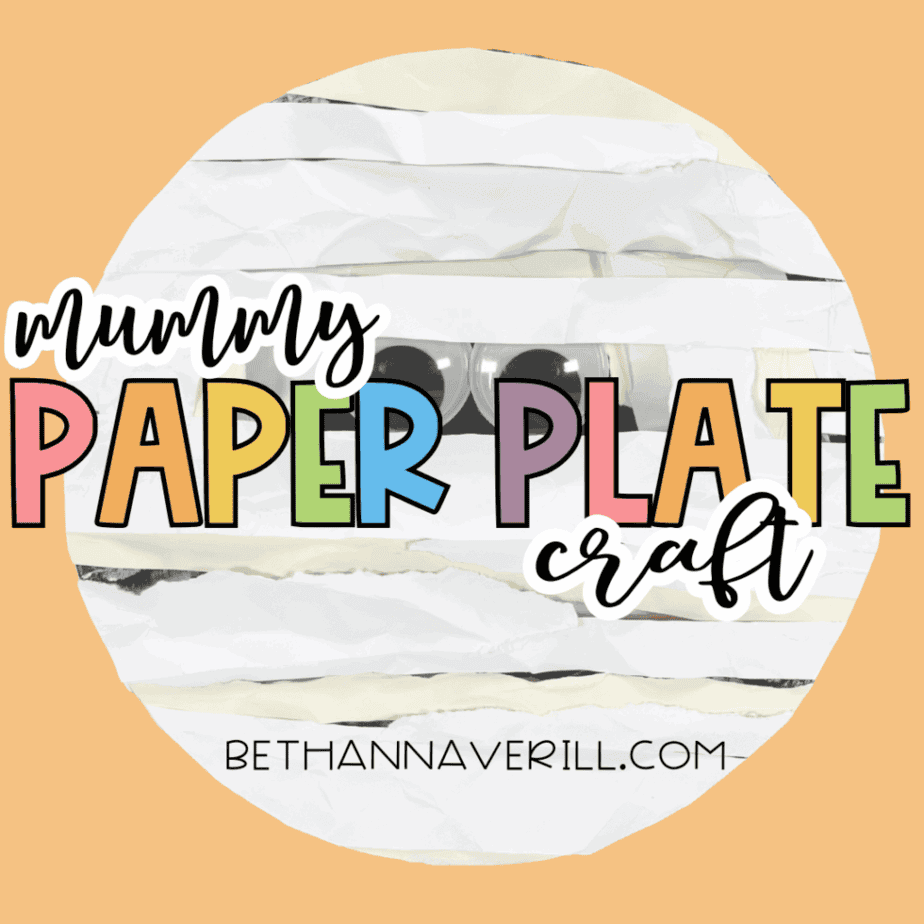 Mummy Paper Plate Craft