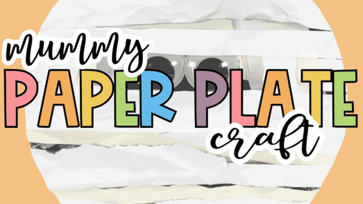 Mummy Paper Plate Craft