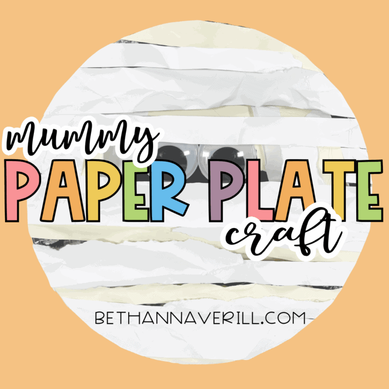 Mummy Paper Plate Craft
