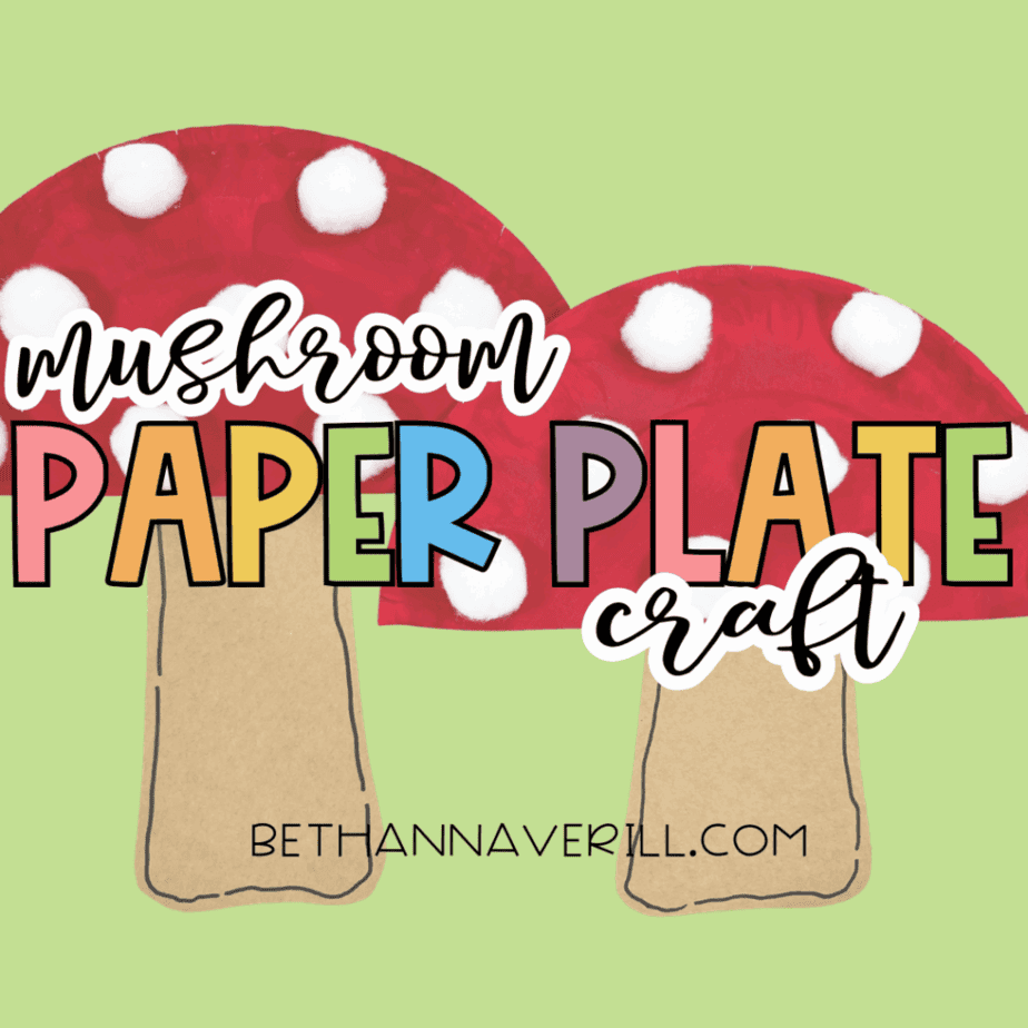 Mushroom Paper Plate Craft