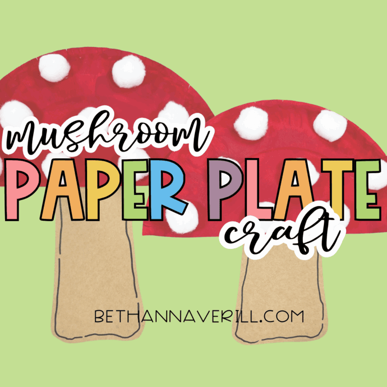 Mushroom Paper Plate Craft